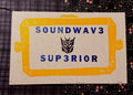 Soundwave Superior letterpress hybrid print