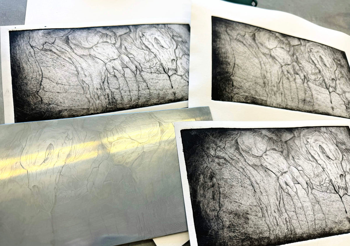 The Hunter Line Etch Intaglio print