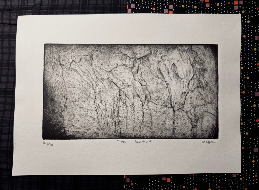 The Hunter Line Etch Intaglio print
